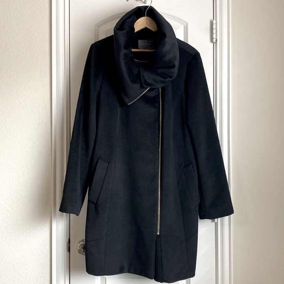 Cole Haan Jackets & Blazers - Cole Haan Wool Blend Coat Size 14 in Black
